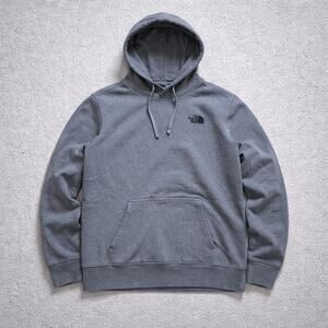 The North Face Hoodie Mens Large Dark Heather Gray Pullover Outdoor Sweatshirt